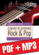 Lignes et grooves rock & pop à la basse (pdf + mp3)