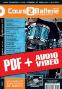 Cours 2 Batterie n°82 (pdf + mp3 + vidéos)