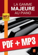 La gamme majeure au piano (pdf + mp3)