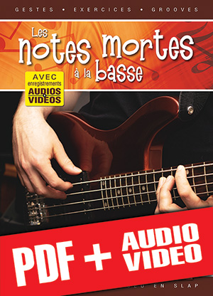 Les notes mortes à la basse (pdf + mp3 + vidéos)