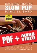 Backing tracks Slow Pop para el bajo (pdf + mp3 + vídeos)