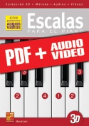 Escalas para el piano en 3D (pdf + mp3 + vídeos)