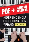 Independencia & coordinación en el piano - Volumen 2 (pdf + mp3 + vídeos)