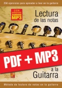 Lectura de las notas a la guitarra (pdf + mp3)