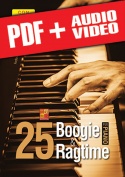 25 boogie & ragtime per pianoforte (pdf + mp3 + video)