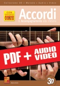 Accordi & accompagnamento alla chitarra in 3D (pdf + mp3 + video)