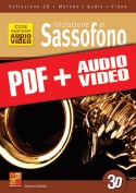 Iniziazione al sassofono in 3D (pdf + mp3 + video)