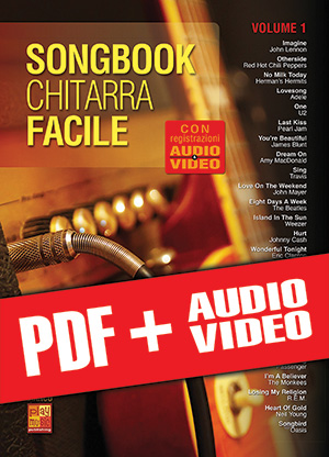 Songbook Chitarra Facile - Volume 1 (pdf + mp3 + video)