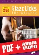 200 Jazz Licks für Gitarre in 3D (pdf + mp3 + videos)