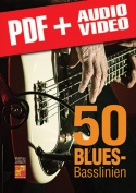 50 Blues-Basslinien (pdf + mp3 + videos)