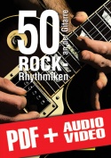 50 Rock-Rhythmiken an der Gitarre (pdf + mp3 + videos)