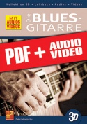 Die Blues-Gitarre in 3D (pdf + mp3 + videos)