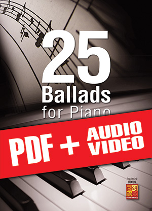 25 Ballads for Piano (pdf + mp3 + videos)