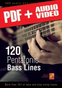 120 Pentatonic Bass Lines (pdf + mp3 + videos)