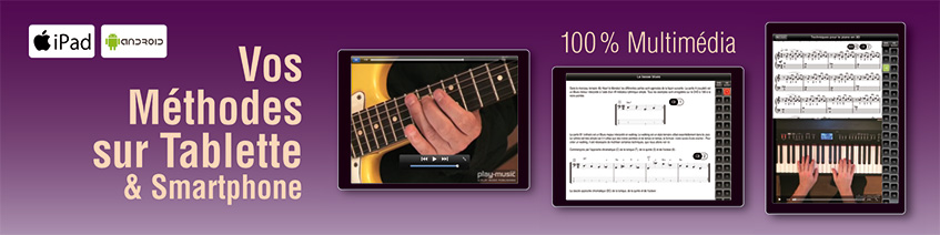 Les méthodes de musique sur tablettes iPad ou Android