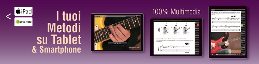 Metodi di chitarra per tablet iPad o Android